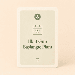 İlk 3 Gün Başlangıç Planı
